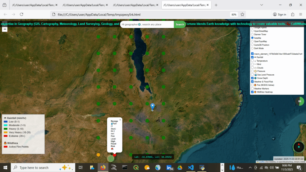 Fortune Kamphinda's Weather Forecasting and Flood Monitoring App 